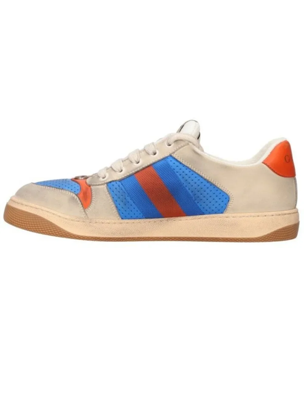 Gucci Distressed GG Canvas Low Cut Sneakers
